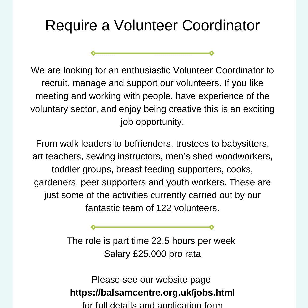 volunteer management jobs